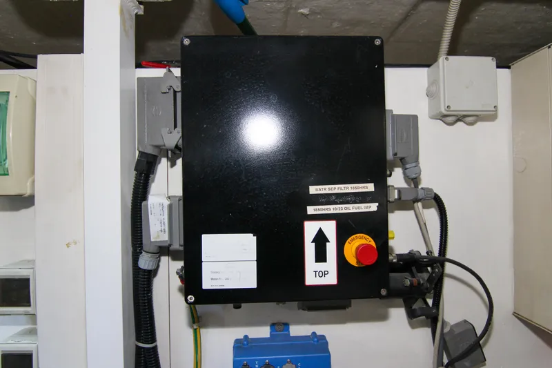 Love Life Yacht Photos Pics Electrical control panel on a 2009 Riva 68' EGO SUPER yacht.