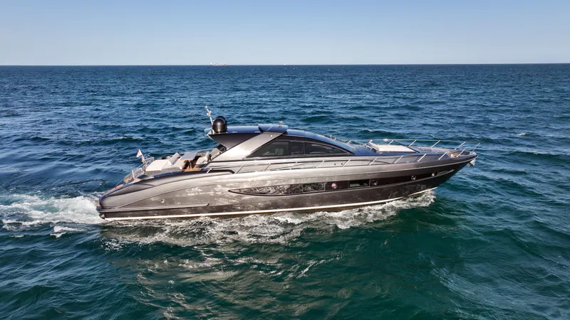 Love Life Yacht Photos Pics Luxury 2009 Riva 68' EGO SUPER yacht cruising on open sea.