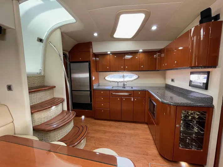 Benthere Yacht Photos Pics Formula 45 Yacht BenThere- Salon and Galley