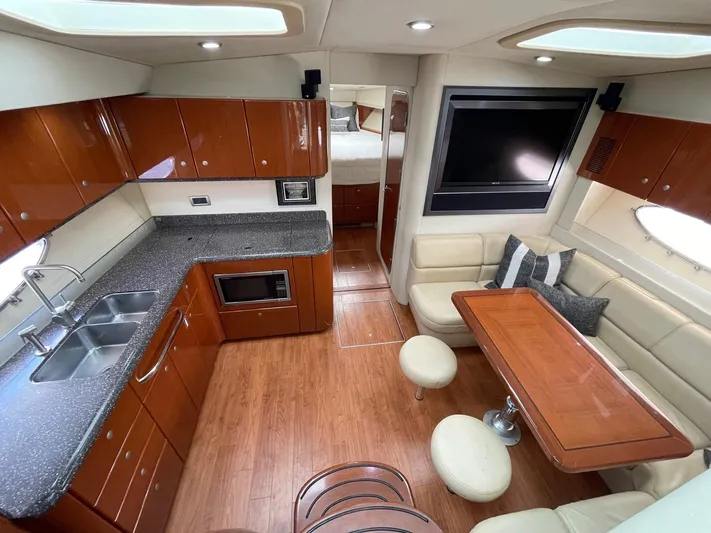 Benthere Yacht Photos Pics Formula 45 Yacht BenThere- Salon and Galley