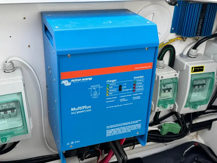  Yacht Photos Pics Victron Energy MultiPlus charger in 2022 Beneteau Flyer 9 SUNdeck boat.