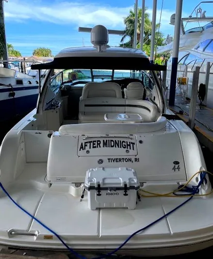  Yacht Photos Pics 2007 Sea Ray 44 Sundancer yacht docked, named "After Midnight," Tiverton, RI.