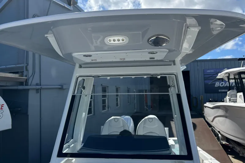  Yacht Photos Pics 2026 Sea Fox 268 Commander boat with modern helm and overhead console.