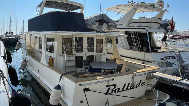 Ballade Yacht Photos Pics 2009 Fleming 55 Trawler &ndash; Luxury Long-Range Cruiser with Twin Cummins Engines, Bow/Stern Thrusters, and Owner's Two-Cabin Layout