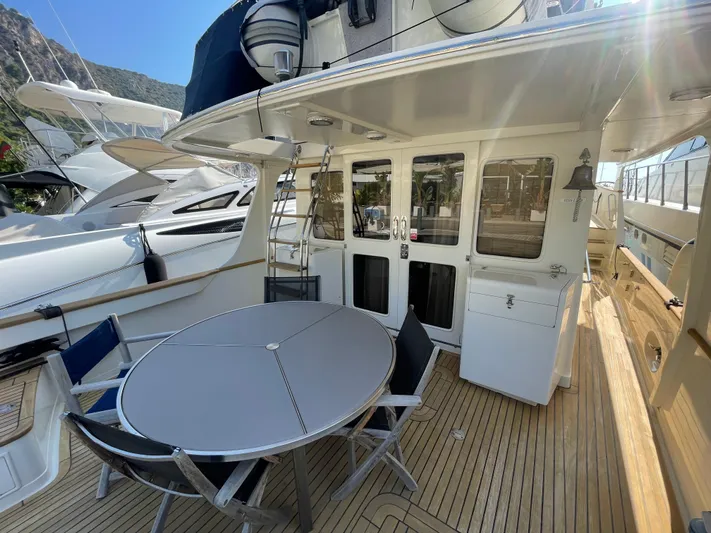 Ballade Yacht Photos Pics 2009 Fleming 55 Trawler &ndash; Luxury Long-Range Cruiser with Twin Cummins Engines, Bow/Stern Thrusters, and Owner's Two-Cabin Layout