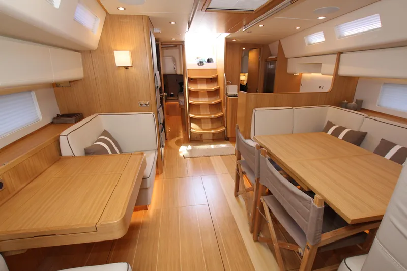 K7 Yacht Photos Pics Main saloon from fwd