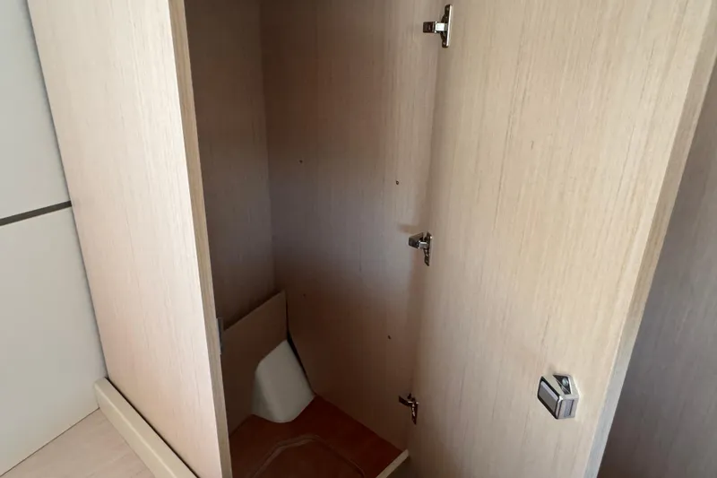  Yacht Photos Pics Interior storage space on 2023 Beneteau Oceanis 38.1 yacht.