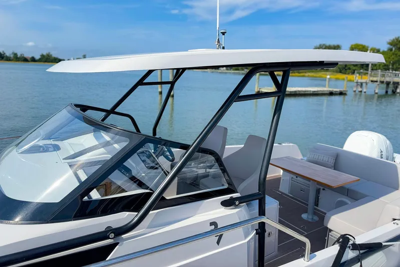 4787mm Yacht Photos Pics 2023 RYCK 280 boat with sleek design, spacious seating, and modern features on a calm lake.