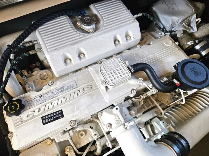  Yacht Photos Pics Cummins engine in a 2006 Sea Ray 44 Sedan Bridge yacht.