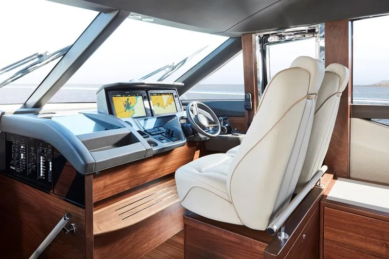  Yacht Photos Pics Manufacturer Provided Image: Princess F70 Helm