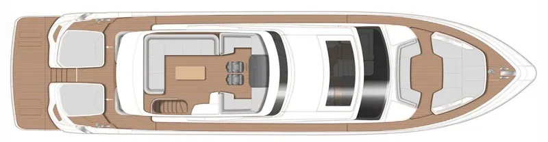 Kiwa Yacht Photos Pics Manufacturer Provided Image: Princess S78 Sportsdeck Layout Plan