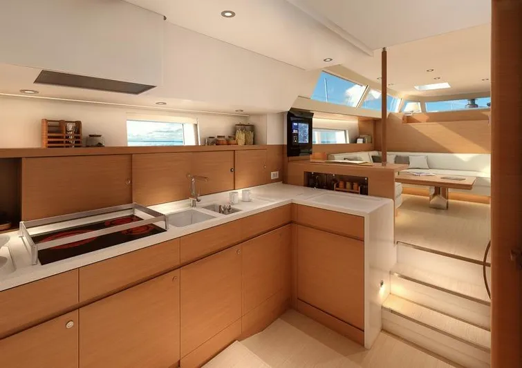 Juul Yacht Photos Pics Manufacturer Provided Image: CNB 66 Galley