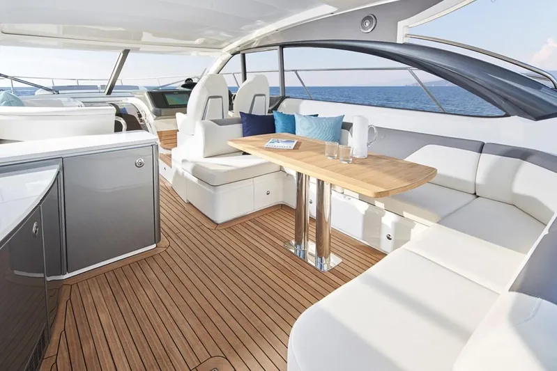  Yacht Photos Pics Manufacturer Provided Image: Princess V50 Seating