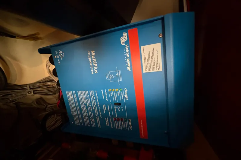 Tru Blu Yacht Photos Pics Victron Energy MultiPlus inverter charger in a 2010 Hunter 39 yacht.