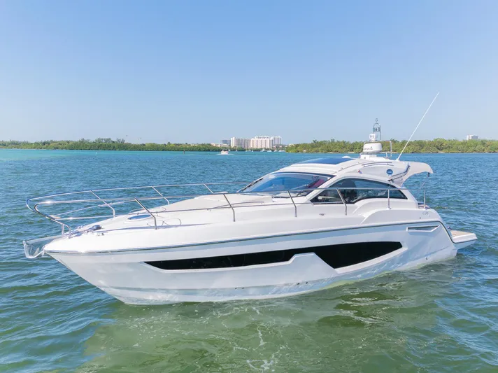  Yacht Photos Pics 2024 Sessa Marine C36 OB yacht cruising on a sunny day.