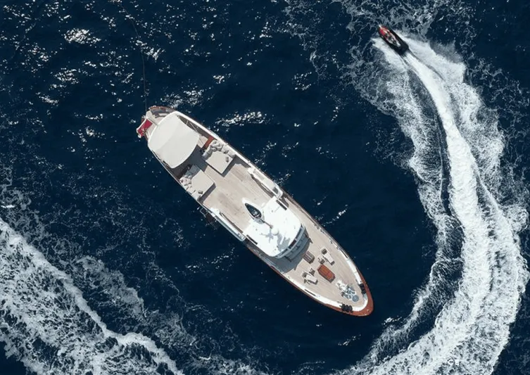 Sissi Yacht Photos Pics AIR VIEW