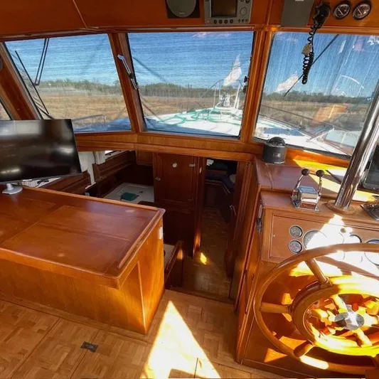 Emily Claire Yacht Photos Pics Looking forward into Galley/V Berth