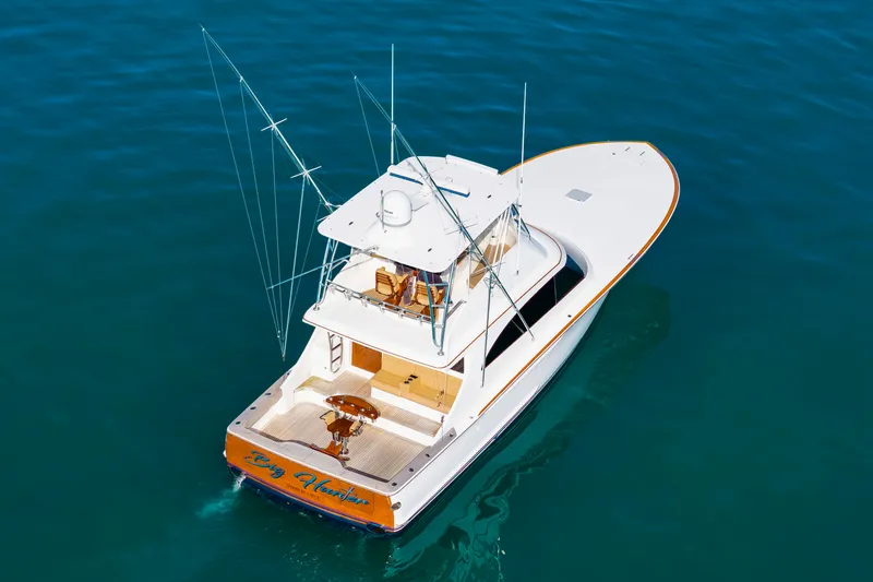 Big Hunter Yacht Photos Pics 2024 Albemarle Spencer Edition yacht on open sea.