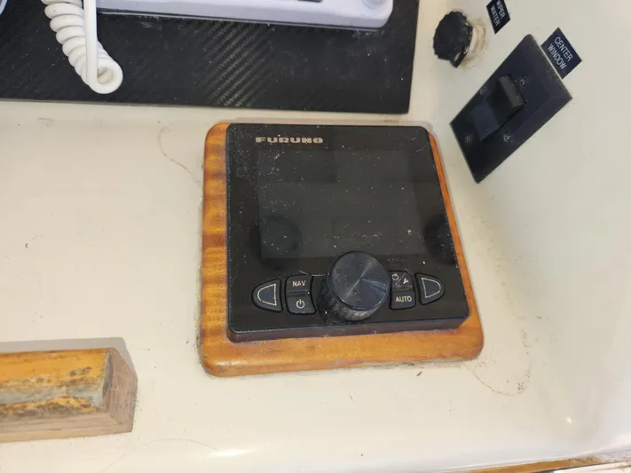 Boss Lady Yacht Photos Pics Furuno navigation system on a 2001 Ocean Yachts 48 boat.