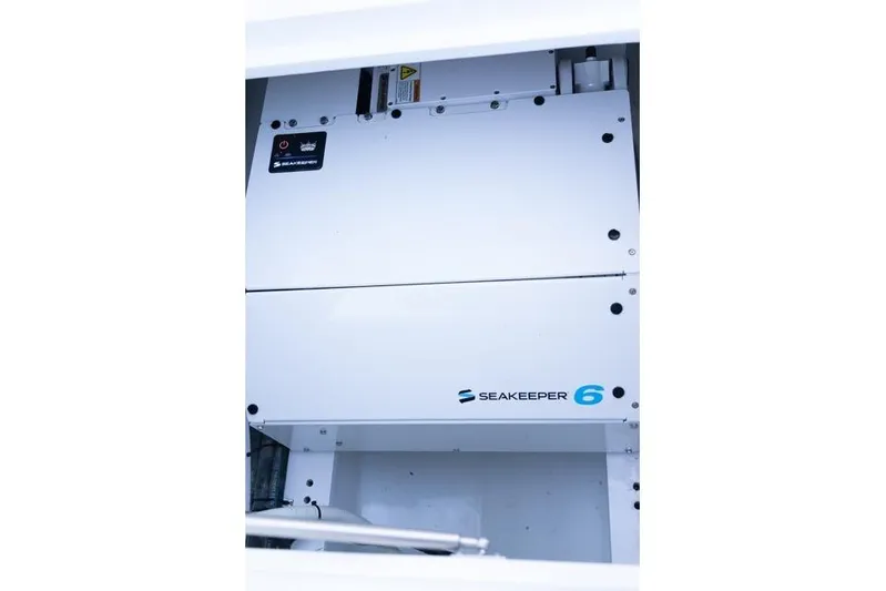  Yacht Photos Pics Seakeeper 6 gyroscopic stabilizer in 1997 Garlington Convertible yacht.