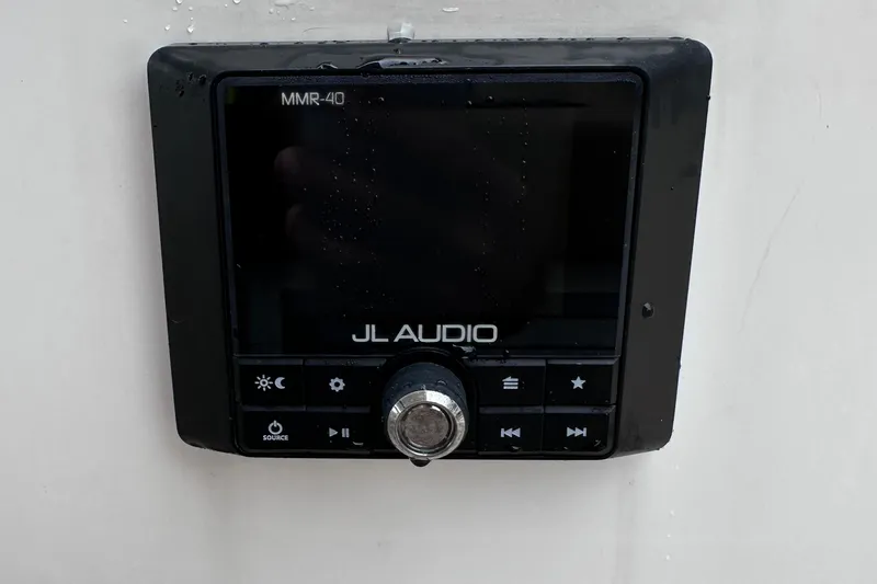 M2o Yacht Photos Pics JL Audio MMR-40 control panel on 2024 Fjord 53 XL boat.