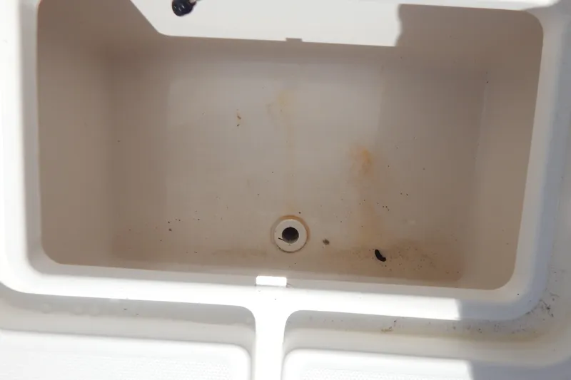  Yacht Photos Pics Empty storage compartment on 2013 Invincible 42 Open Fisherman boat.