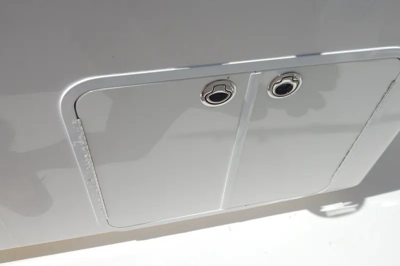  Yacht Photos Pics Access hatch on 2013 Invincible 42 Open Fisherman boat.