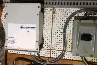 Moments Notice Yacht Photos Pics Electrical components on a 1981 Sea Ranger 47 boat, featuring Mastervolt equipment.