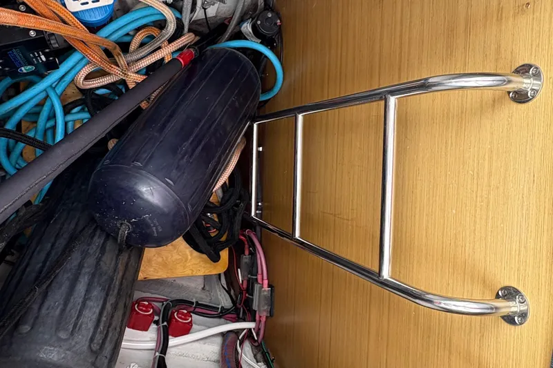 Star IV Yacht Photos Pics Sail locker with water maker