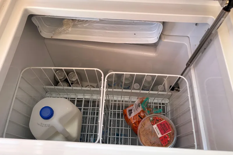 Star IV Yacht Photos Pics Large Deep freedge with compact additional deep freezer unit