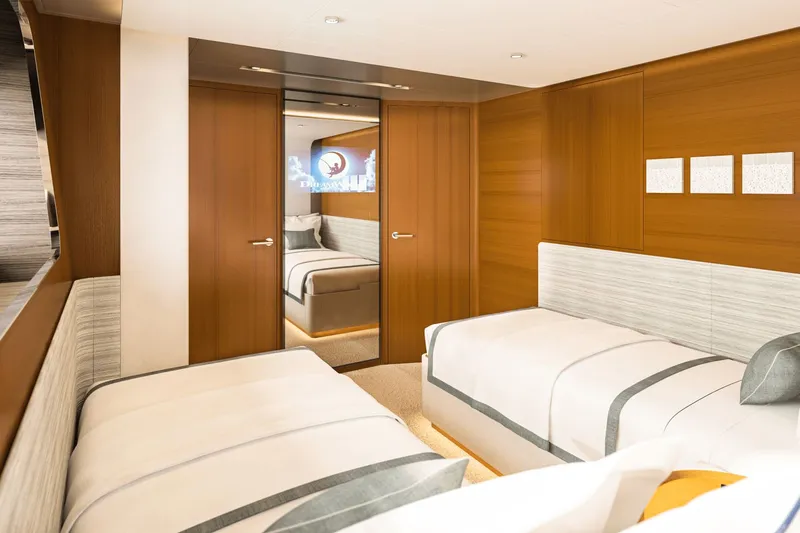  Yacht Photos Pics Luxurious cabin of Ocean Alexander 35P yacht, model year 2026.