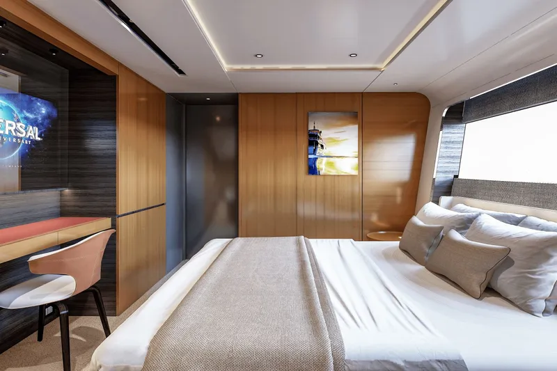  Yacht Photos Pics Luxurious cabin of Ocean Alexander 35P yacht, year 2026.