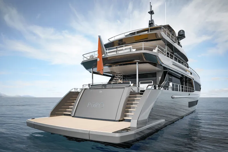  Yacht Photos Pics Luxury yacht Ocean Alexander 35P 2026 on open sea.