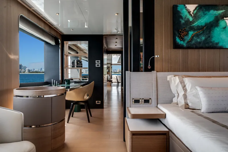  Yacht Photos Pics Luxurious interior of Ocean Alexander 35P yacht, year 2026.