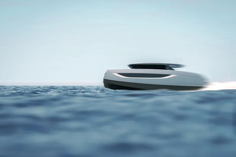  Yacht Photos Pics 2026 Sunreef Ultima 44 yacht cruising on open water, sleek and modern design.