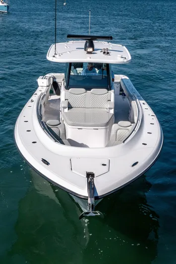  Yacht Photos Pics 2024 HCB 39 Speciale boat on water, front view.