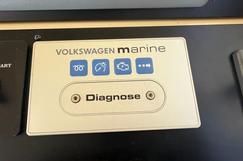 Landfall Yacht Photos Pics Volkswagen Marine diagnostic panel on a 2013 Greenline 33 boat.