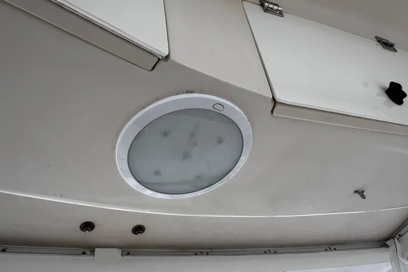  Yacht Photos Pics Ceiling speaker on 2001 Grady-White Express 330 boat interior.