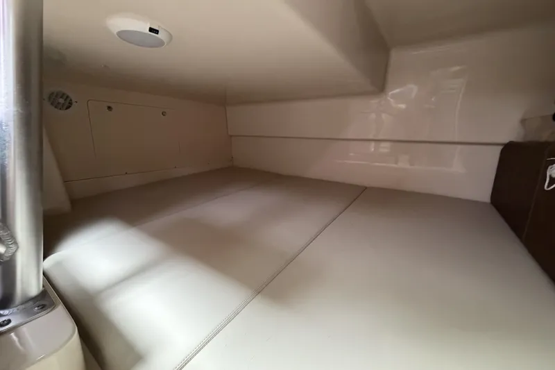  Yacht Photos Pics Interior of 2019 Boston Whaler 315 Conquest, spacious cabin area.