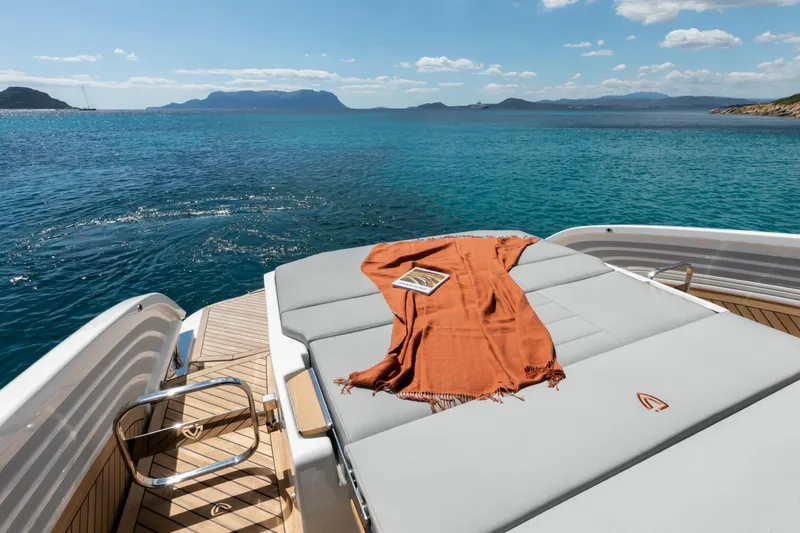  Yacht Photos Pics Luxury FIM 440 Regina yacht deck with scenic ocean view, 2026 model.