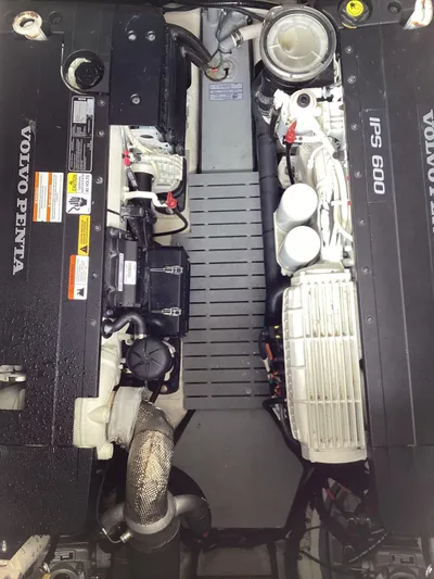  Yacht Photos Pics Engine room of 2018 Regal 42 Fly with Volvo Penta IPS 600 engines.