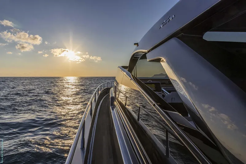  Yacht Photos Pics Manufacturer Provided Image: Luxurious Riva 68' Diable yacht cruising at sunset, 2026 model.