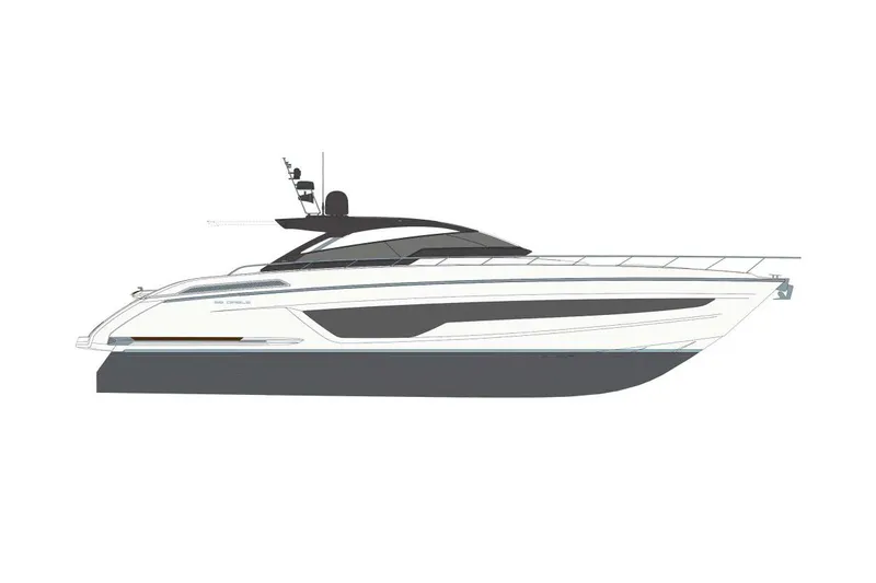  Yacht Photos Pics Manufacturer Provided Image: 2026 Riva 68' Diable luxury yacht, sleek design, side profile view.