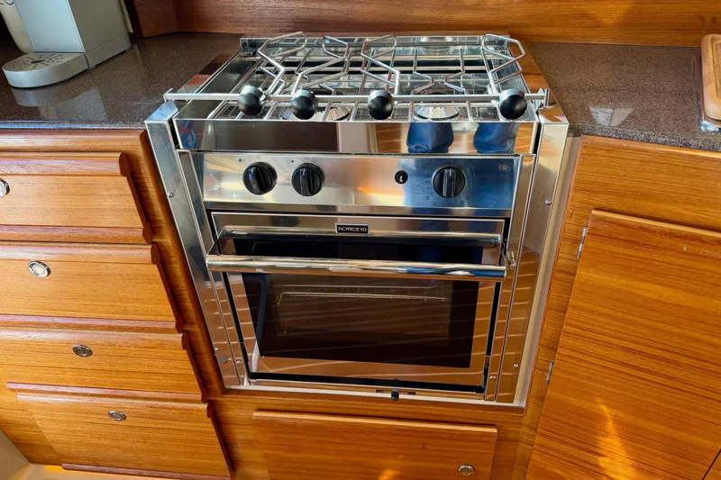 Bon Courage Yacht Photos Pics Stainless steel oven in 2018 Ranger Tugs R-29 CB boat kitchen.