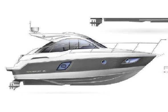  Yacht Photos Pics 2016 Beneteau GT35 yacht side view illustration.