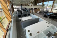 2023 Quarken 27 T-Top V2 boat interior with seating and modern design.