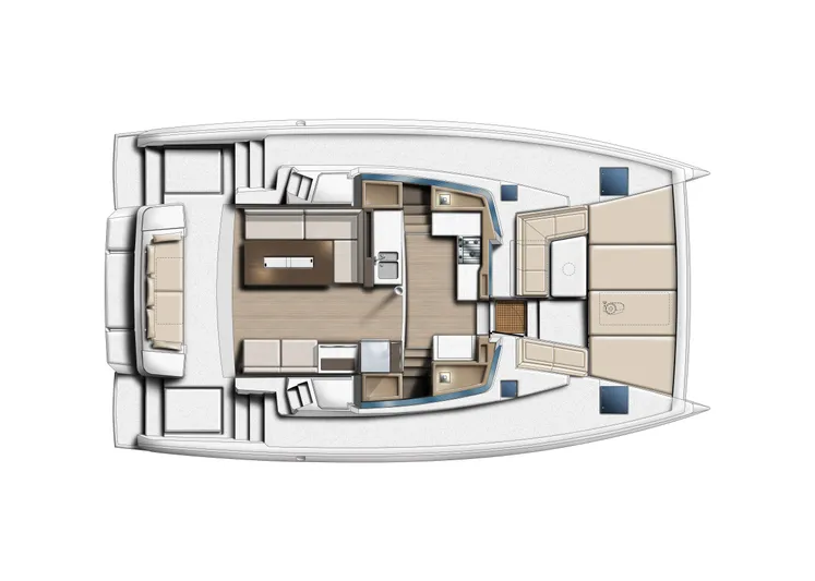 Bali 4.2 Yacht Photos Pics 2026 Bali 4.2 catamaran layout with spacious interior and modern design.