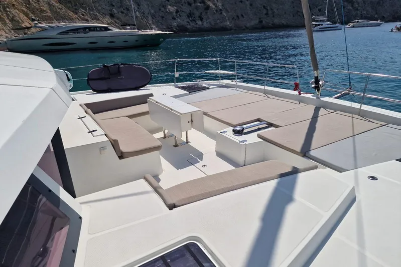 Only One Life Yacht Photos Pics 2022 Bali 5.4 Open Space yacht with spacious deck and seating area.