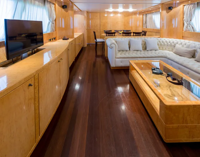 Hermes Yacht Photos Pics 2004 Sanlorenzo Hermes Saloon 2