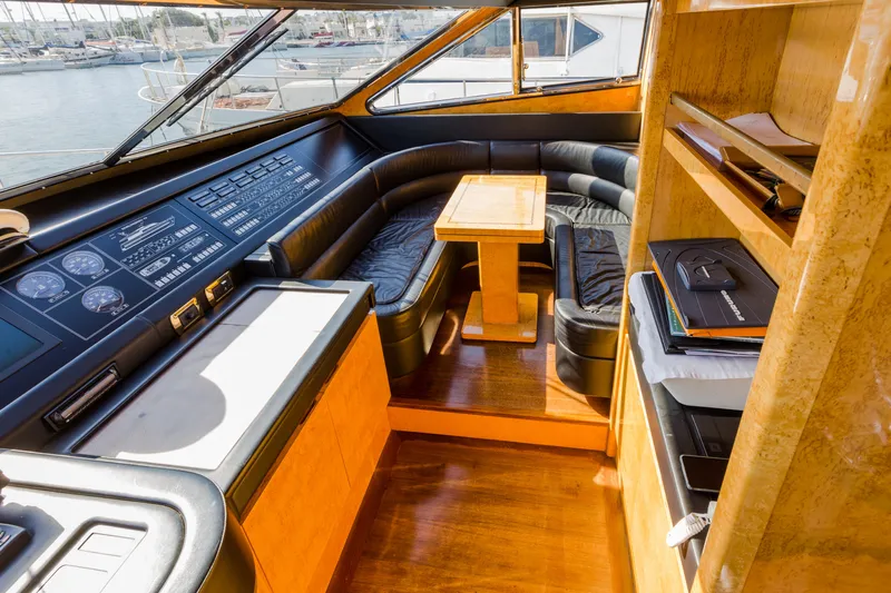 Hermes Yacht Photos Pics 2004 Sanlorenzo Hermes Cockpit Seating